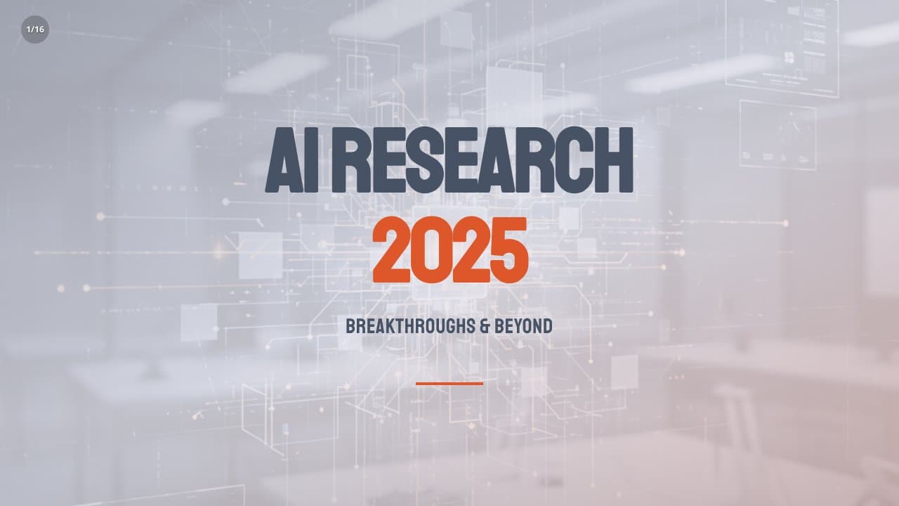 Latest AI Research Breakthroughs 2025