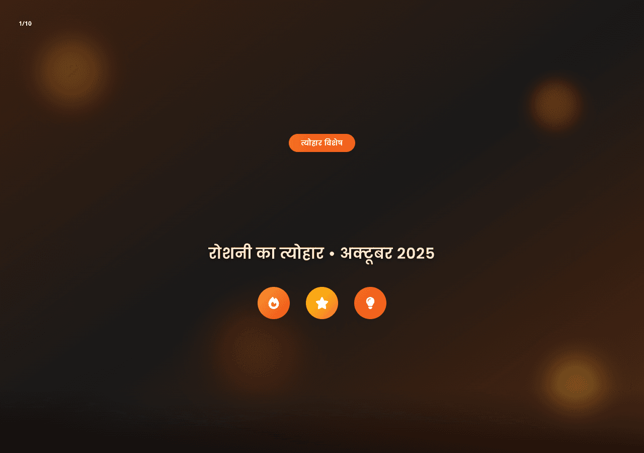 दिवाली - रोशनी का त्योहार