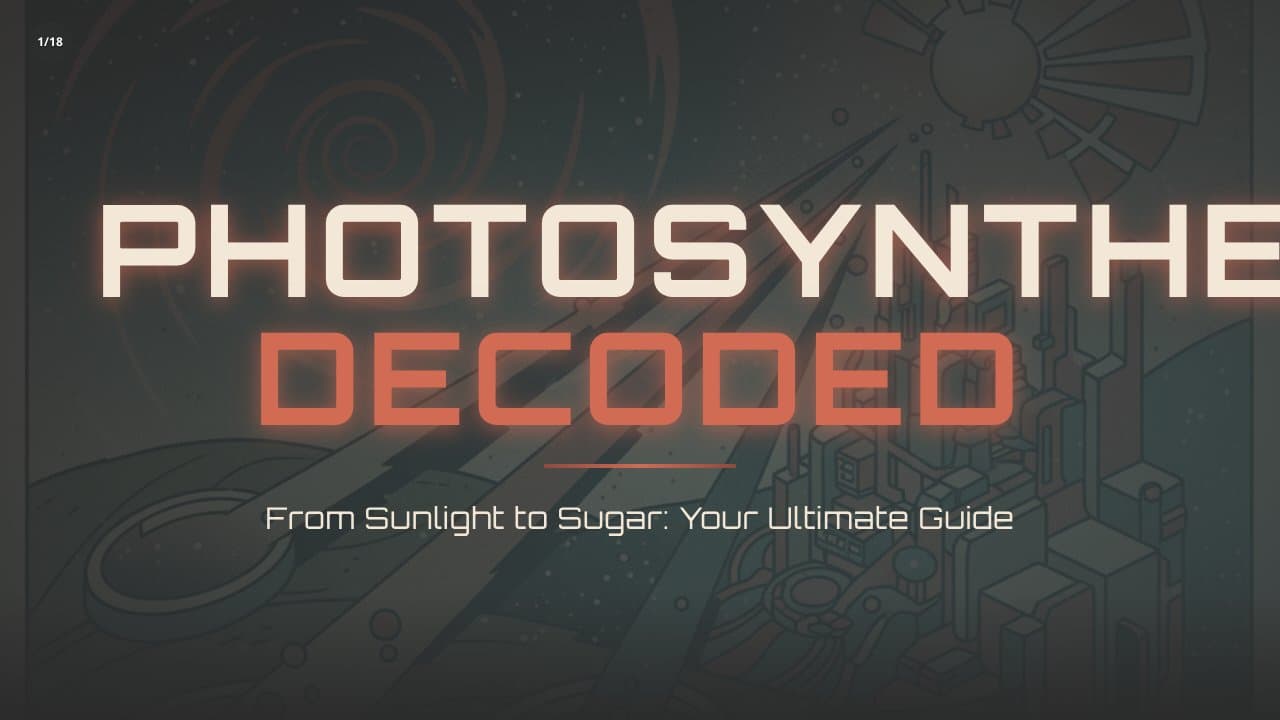 A comprehensive educational presentation designed to transform struggling students into photosynthes