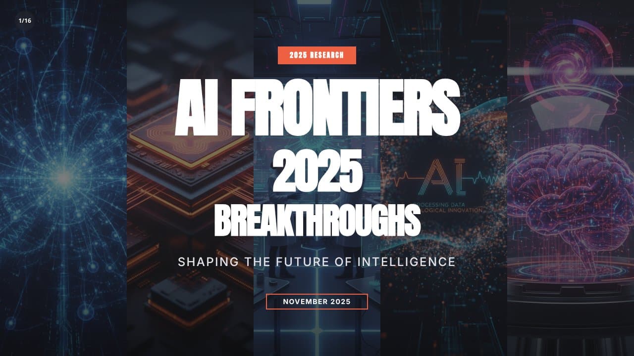 A comprehensive overview of cutting-edge AI research topics and breakthroughs in 2025, covering rein
